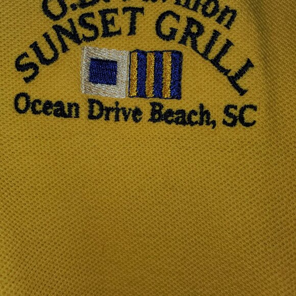 TRUE VINTAGE BEACH CLUB KNIT SHIRT FROM OD PAVILION / SUNSET GRILL - Picture 2 of 4